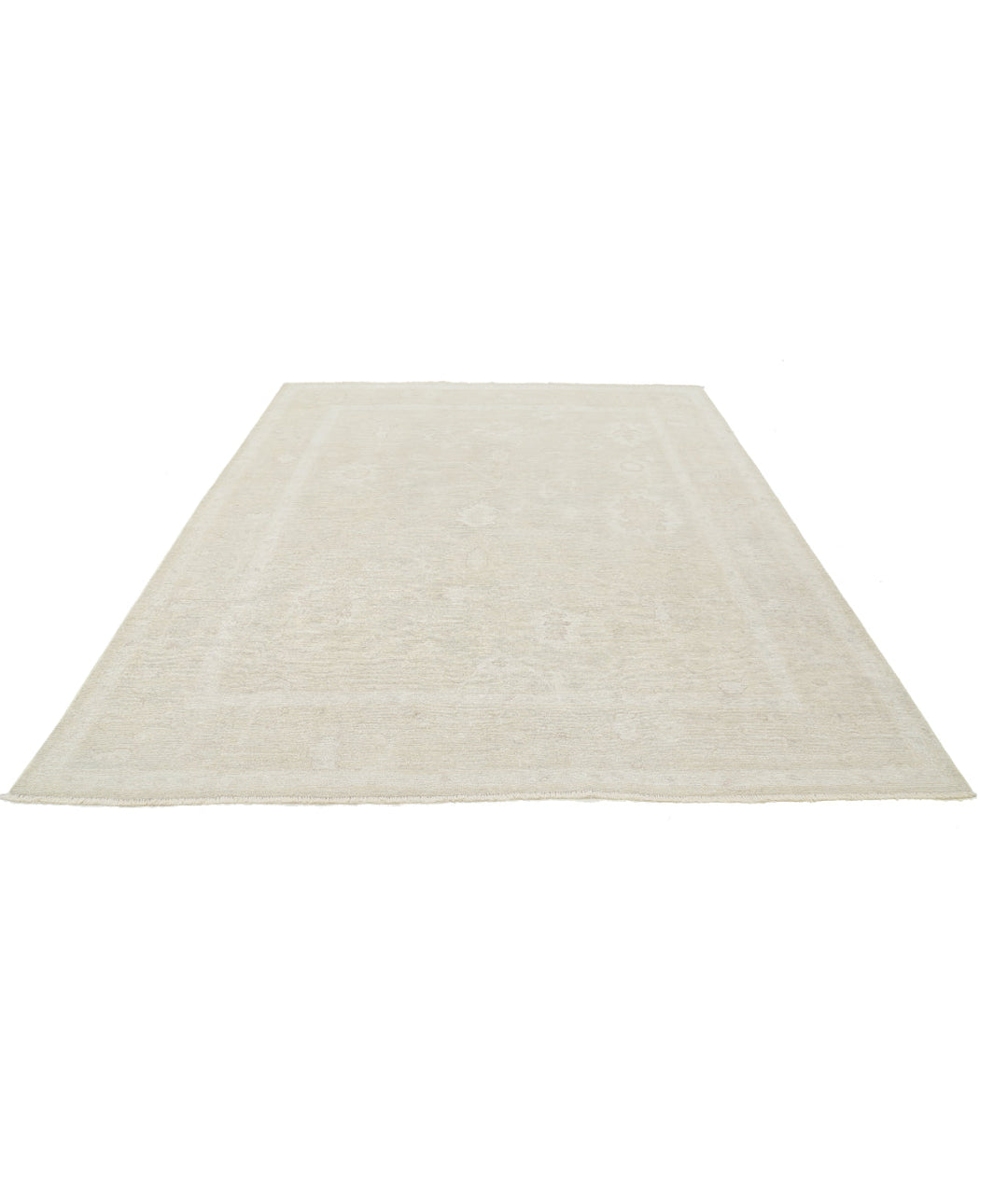 Hand Knotted Oushak Wool Rug 7' 10" x 9' 8" - No. AT14747