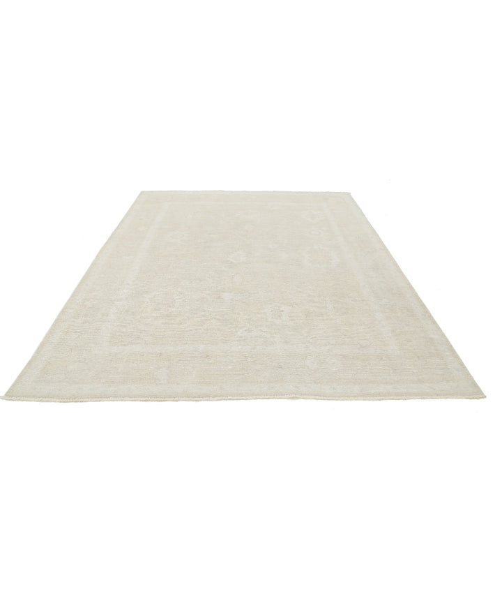 Hand Knotted Oushak Wool Rug 7' 10" x 9' 8" - No. AT14747