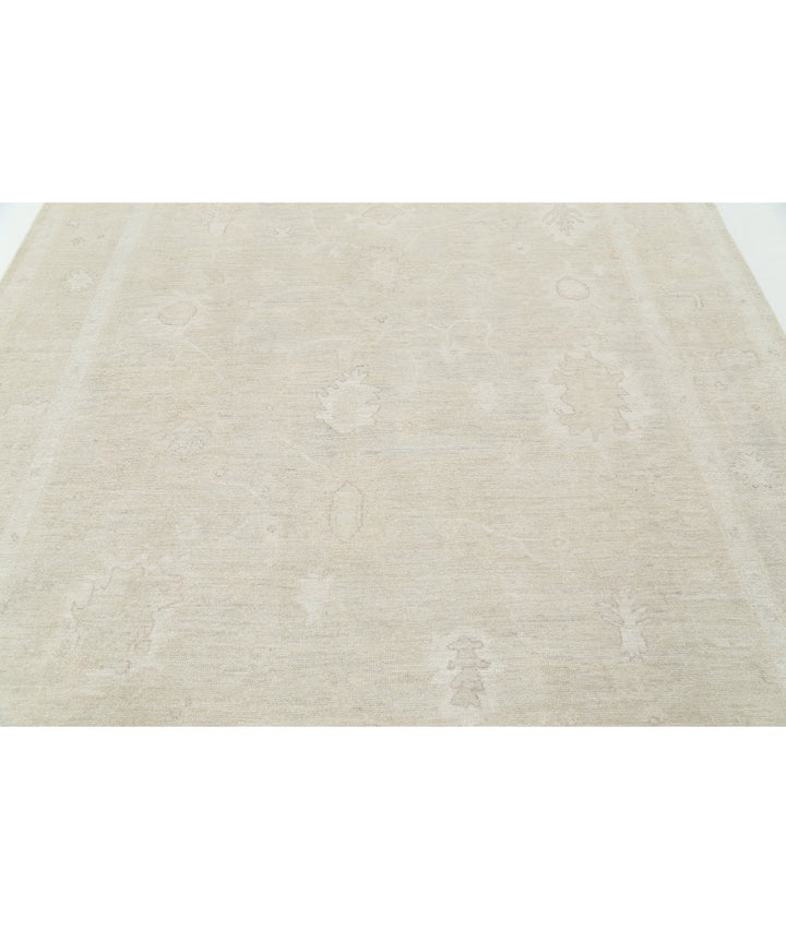 Hand Knotted Oushak Wool Rug 7' 10" x 9' 8" - No. AT14747