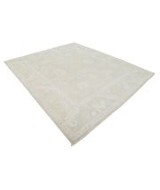 Hand Knotted Oushak Wool Rug 8' 5" x 9' 10" - No. AT50929