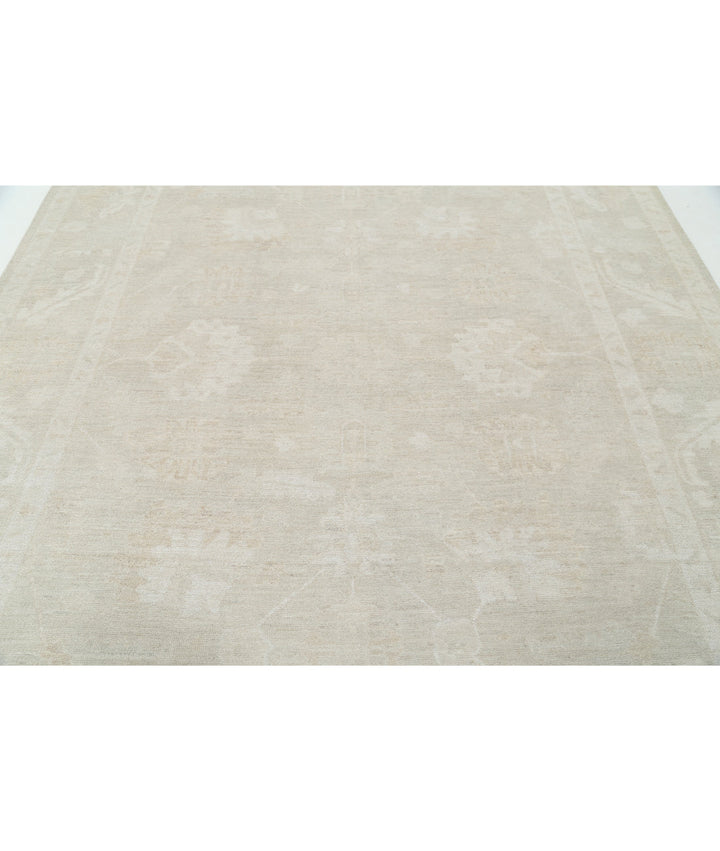 Hand Knotted Oushak Wool Rug 8' 5" x 9' 10" - No. AT50929