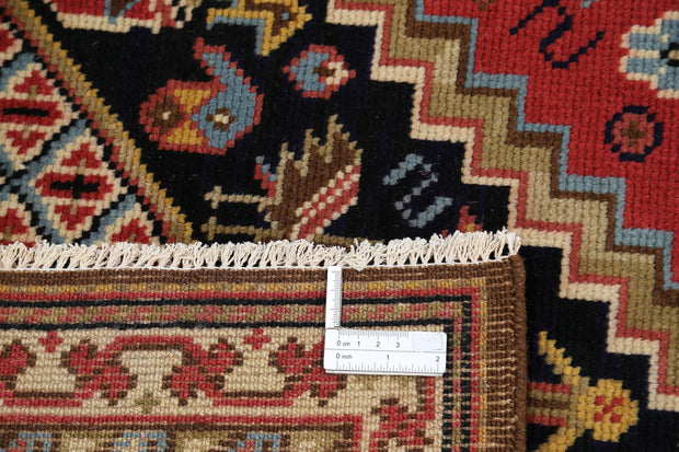 Hand Knotted Vintage Persian Qashqai Wool Rug 7' 11" x 11' 10" - No. AT57023