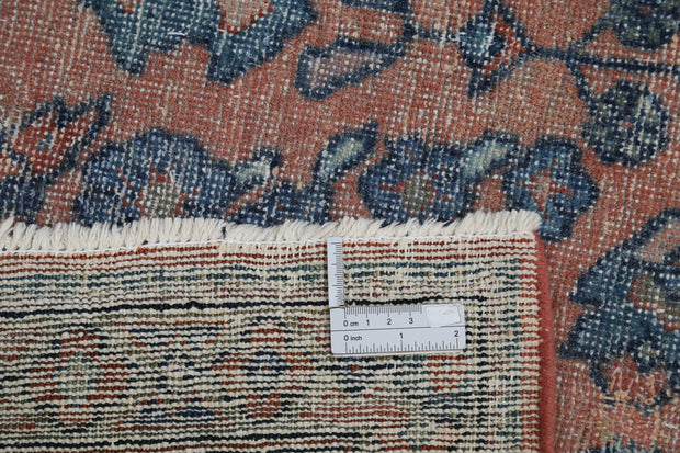 Hand Knotted Vintage Persian Sarouk Wool Rug 7' 3" x 10' 9" - No. AT24694