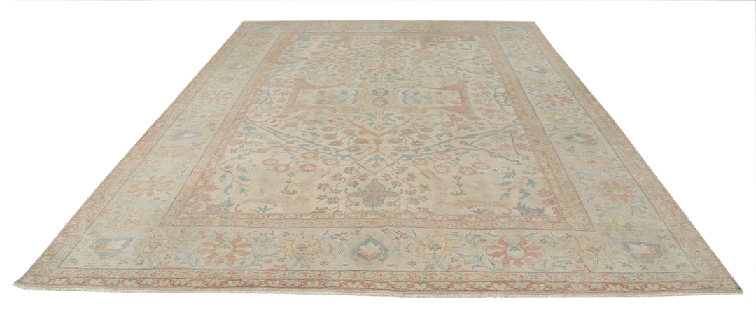Hand Knotted Sultanabad Wool Rug 9' 8" x 12' 7" - No. AT66639