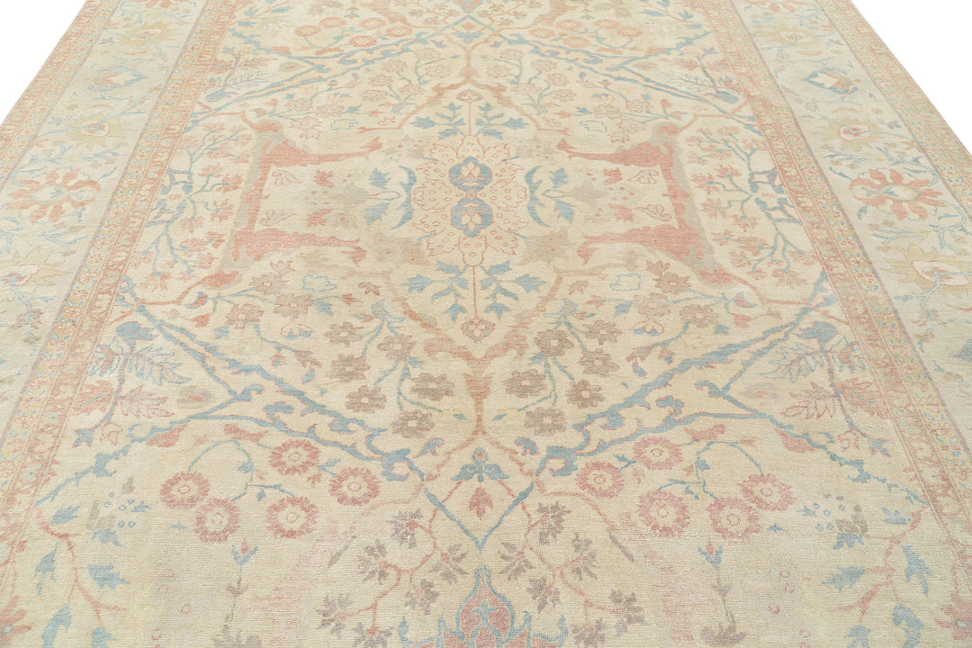 Hand Knotted Sultanabad Wool Rug 9' 8" x 12' 7" - No. AT66639