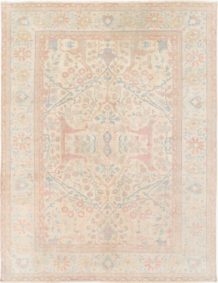 Hand Knotted Sultanabad Wool Rug 9' 8" x 12' 7" - No. AT66639
