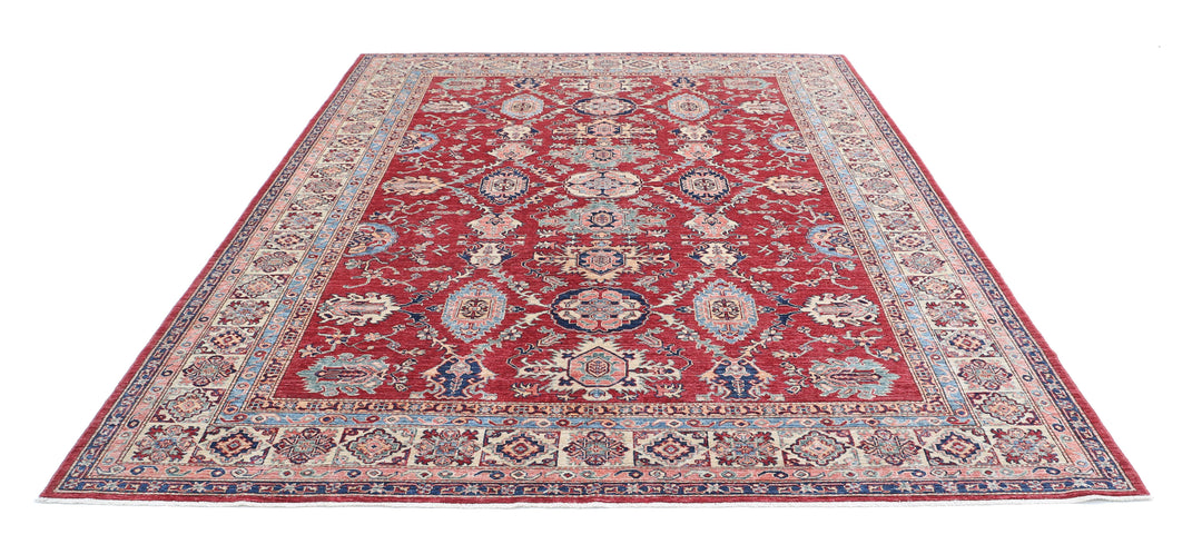 Hand Knotted Royal Kazak Wool Rug 7' 11" x 10' 3" - No. AT53978