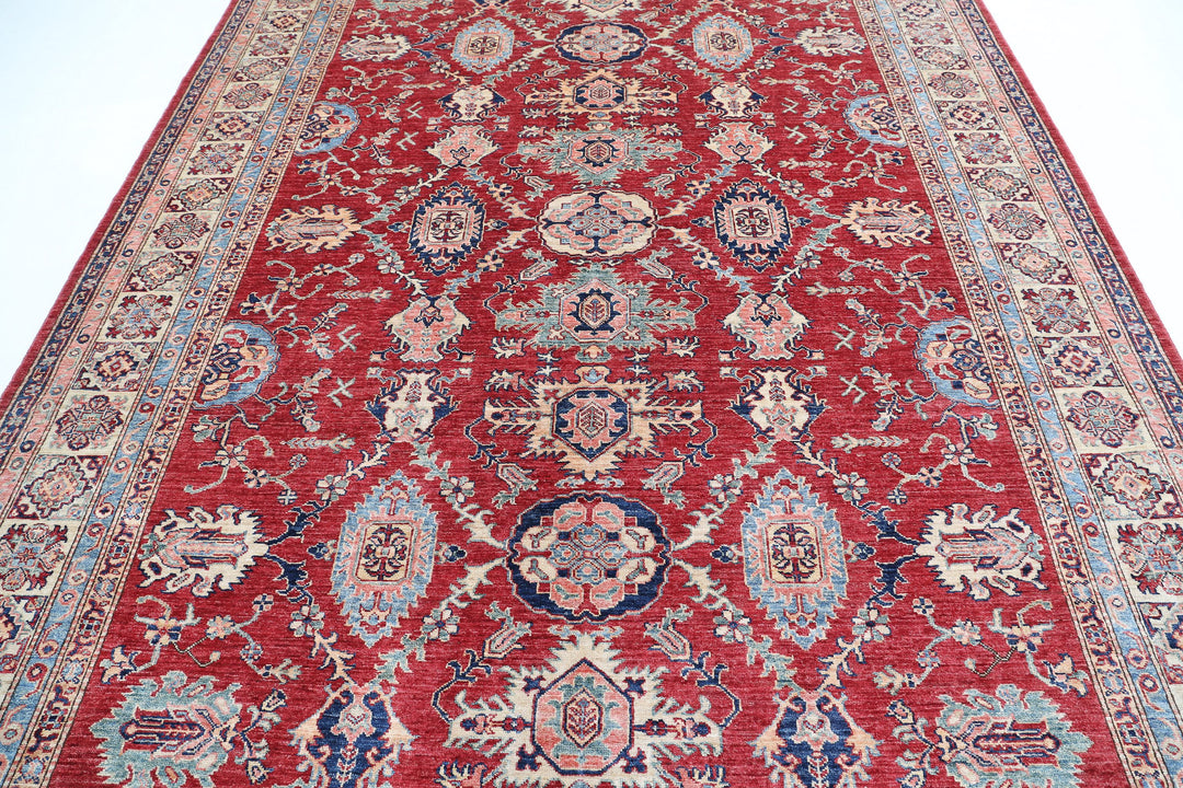Hand Knotted Royal Kazak Wool Rug 7' 11" x 10' 3" - No. AT53978