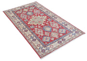 Hand Knotted Royal Kazak Wool Rug 3' 3" x 5' 6" - No. AT71684