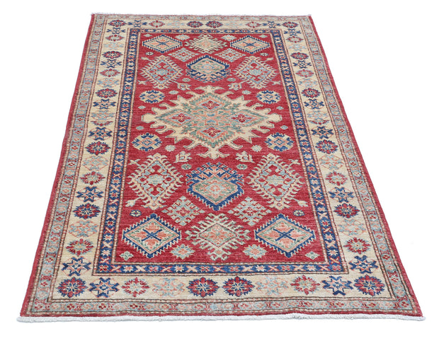 Hand Knotted Royal Kazak Wool Rug 3' 3" x 5' 6" - No. AT71684