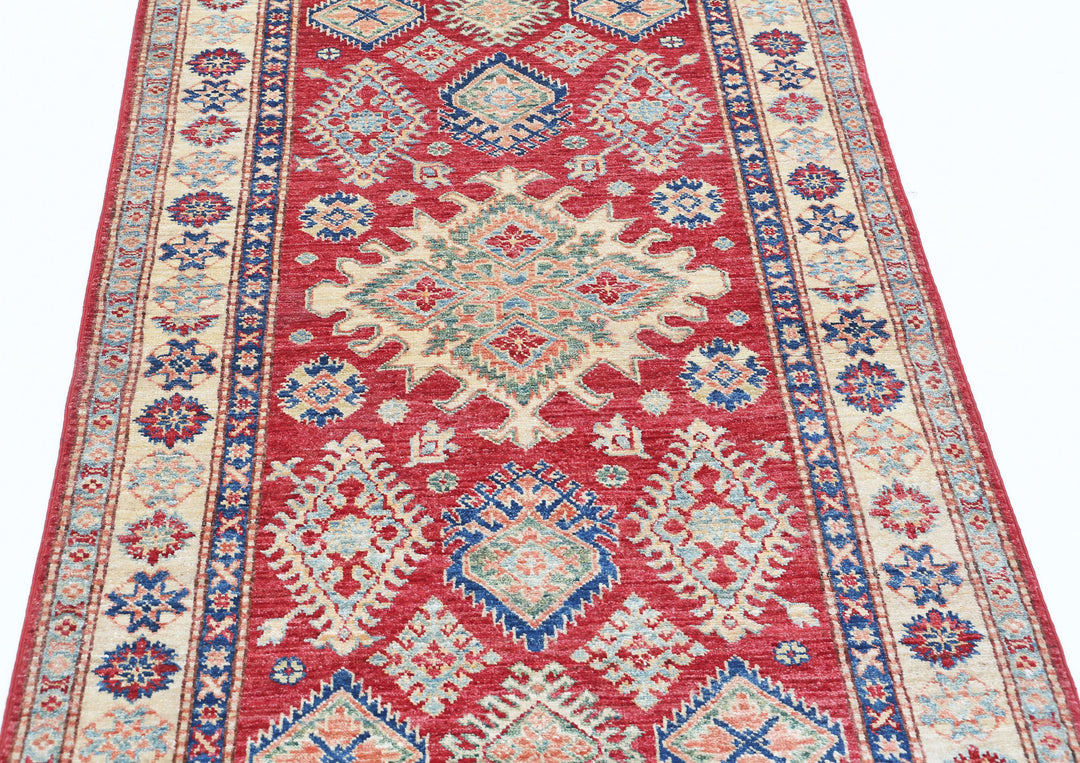 Hand Knotted Royal Kazak Wool Rug 3' 3" x 5' 6" - No. AT71684