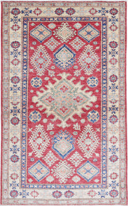 Hand Knotted Royal Kazak Wool Rug 3' 3" x 5' 6" - No. AT71684