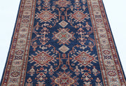 Hand Knotted Royal Kazak Wool Rug 4' 0" x 5' 5" - No. AT37820