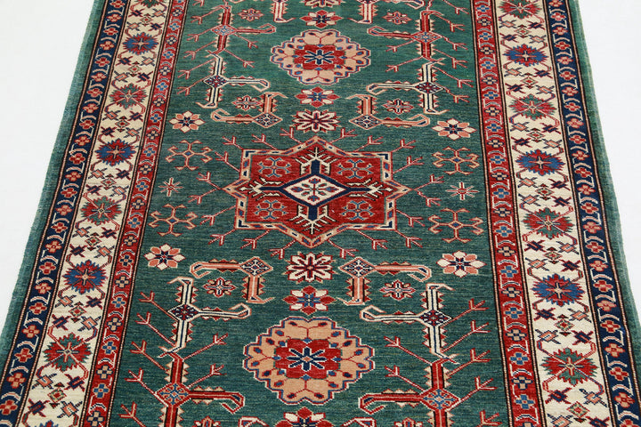 Hand Knotted Royal Kazak Wool Rug 3' 10" x 5' 0" - No. AT48593