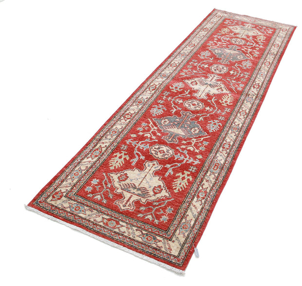 Hand Knotted Royal Kazak Wool Rug 2' 7" x 8' 5" - No. AT64194