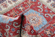 Hand Knotted Royal Kazak Wool Rug 3' 4" x 4' 9" - No. AT39125