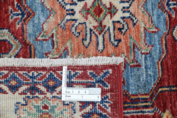 Hand Knotted Royal Kazak Wool Rug 3' 4" x 4' 9" - No. AT39125