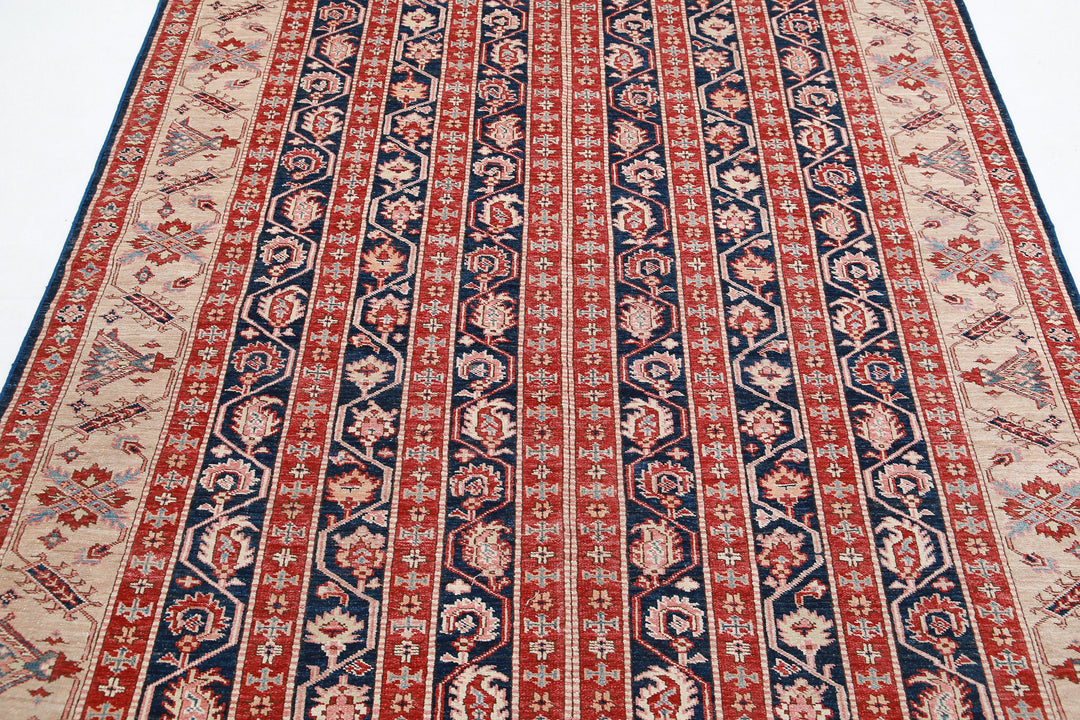 Hand Knotted Royal Kazak Wool Rug 5' 5" x 7' 2" - No. AT75037