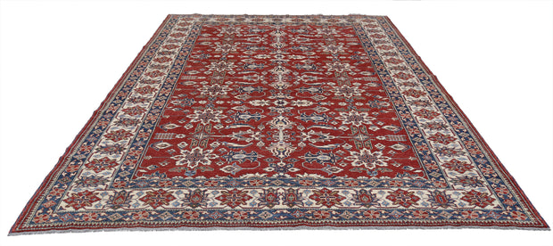 Hand Knotted Royal Kazak Wool Rug 8' 4" x 11' 8" - No. AT32450