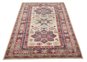 Hand Knotted Royal Kazak Wool Rug 4' 0" x 6' 1" - No. AT73499