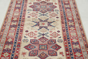 Hand Knotted Royal Kazak Wool Rug 4' 0" x 6' 1" - No. AT73499