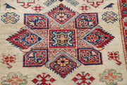 Hand Knotted Royal Kazak Wool Rug 4' 0" x 6' 1" - No. AT73499