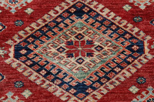 Hand Knotted Royal Kazak Wool Rug 3' 10" x 5' 9" - No. AT40367