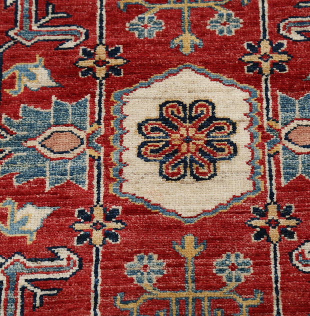 Hand Knotted Royal Kazak Wool Rug 2' 6" x 11' 4" - No. AT94974