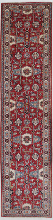 Hand Knotted Royal Kazak Wool Rug 2' 6" x 11' 4" - No. AT94974