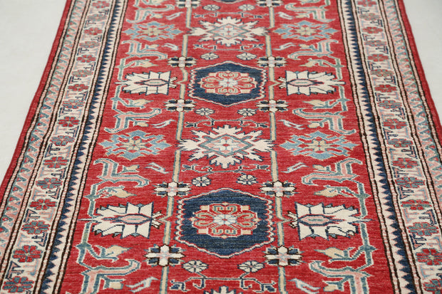 Hand Knotted Royal Kazak Wool Rug 3' 0" x 8' 6" - No. AT98508