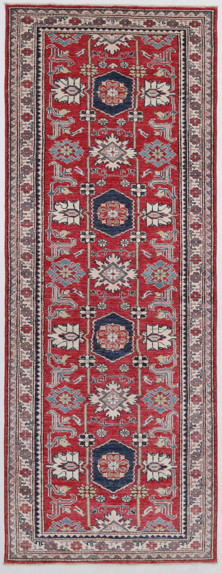 Hand Knotted Royal Kazak Wool Rug 3' 0" x 8' 6" - No. AT98508
