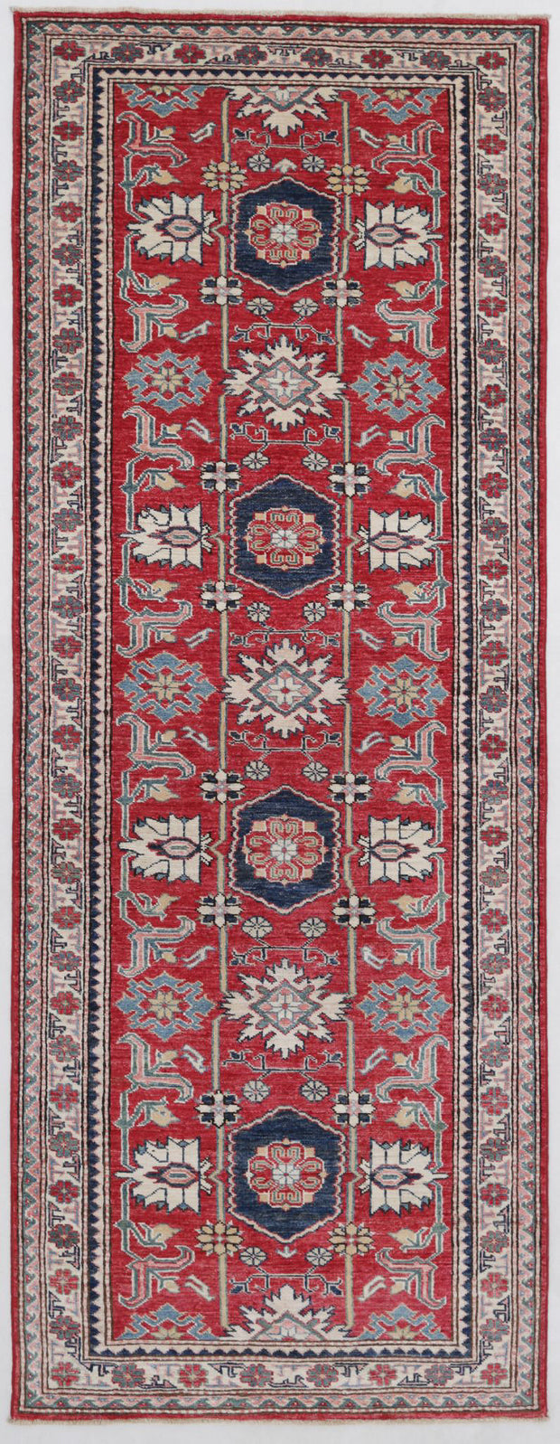 Hand Knotted Royal Kazak Wool Rug 3' 0" x 8' 6" - No. AT98508