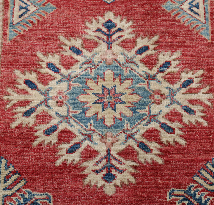 Hand Knotted Royal Kazak Wool Rug 2' 6" x 9' 10" - No. AT86387