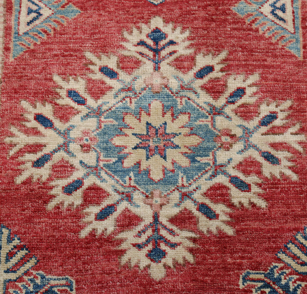 Hand Knotted Royal Kazak Wool Rug 2' 6" x 9' 10" - No. AT86387