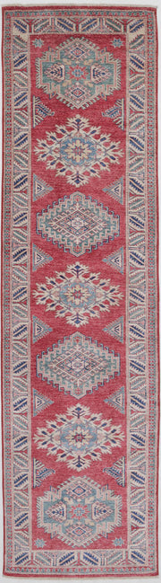 Hand Knotted Royal Kazak Wool Rug 2' 6" x 9' 10" - No. AT86387