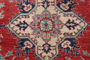 Hand Knotted Royal Kazak Wool Rug 3' 10" x 5' 10" - No. AT26807