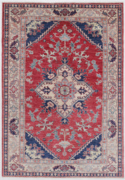 Hand Knotted Royal Kazak Wool Rug 3' 10" x 5' 10" - No. AT26807