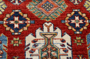 Hand Knotted Royal Kazak Wool Rug 4' 0" x 6' 2" - No. AT84698