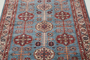 Hand Knotted Royal Kazak Wool Rug 3' 11" x 5' 5" - No. AT93625