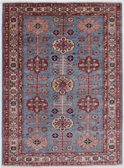 Hand Knotted Royal Kazak Wool Rug 3' 11" x 5' 5" - No. AT93625