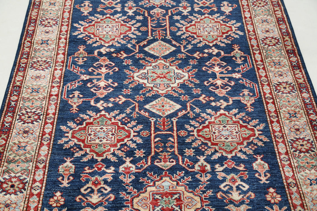Hand Knotted Royal Kazak Wool Rug 3' 11" x 5' 11" - No. AT10159
