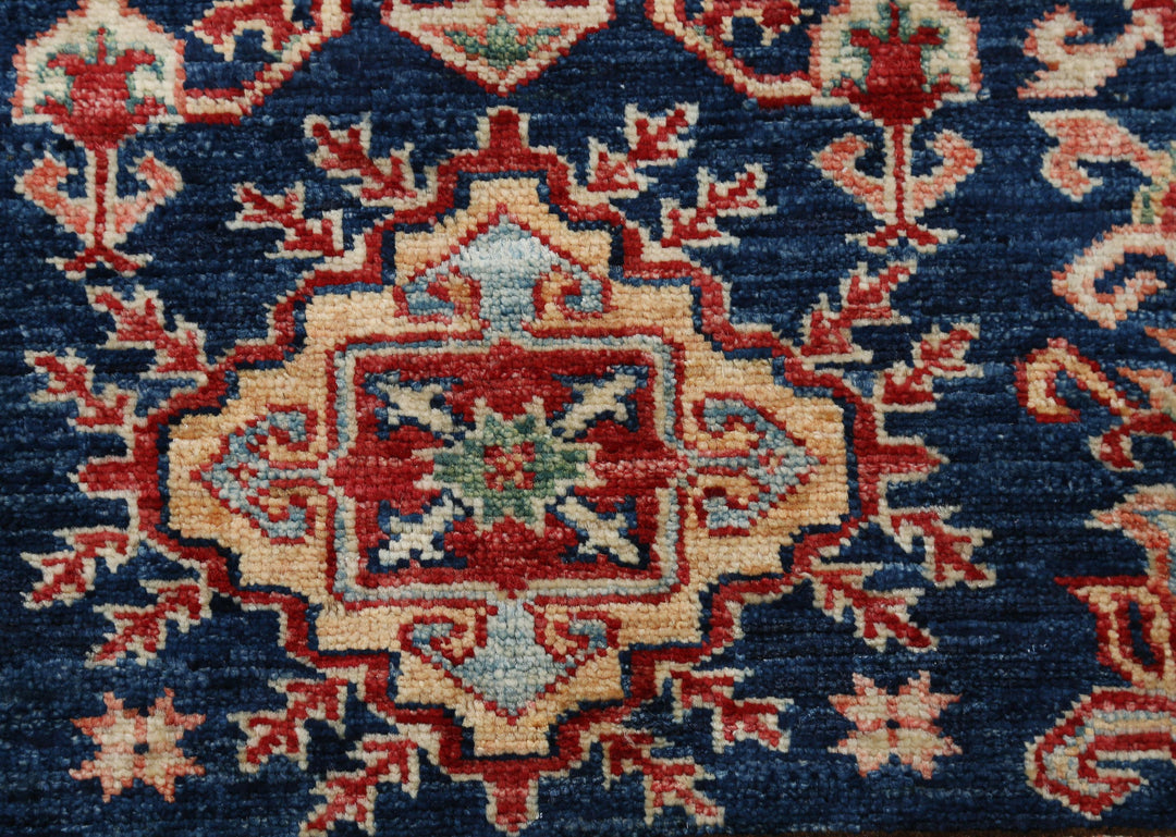 Hand Knotted Royal Kazak Wool Rug 3' 11" x 5' 11" - No. AT10159