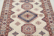 Hand Knotted Royal Kazak Wool Rug 3' 10" x 6' 3" - No. AT81548