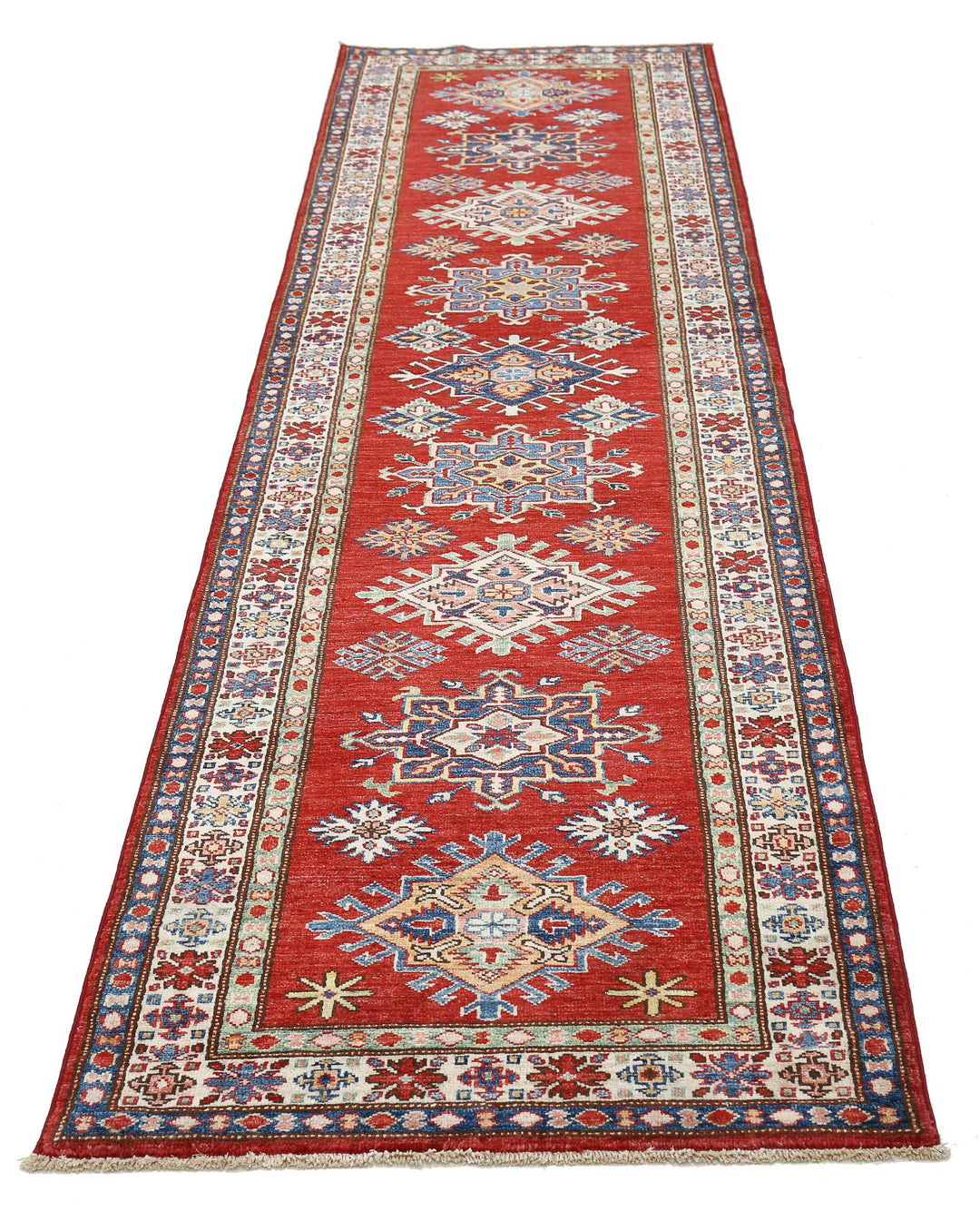 Hand Knotted Royal Kazak Wool Rug 2' 8" x 9' 6" - No. AT39781