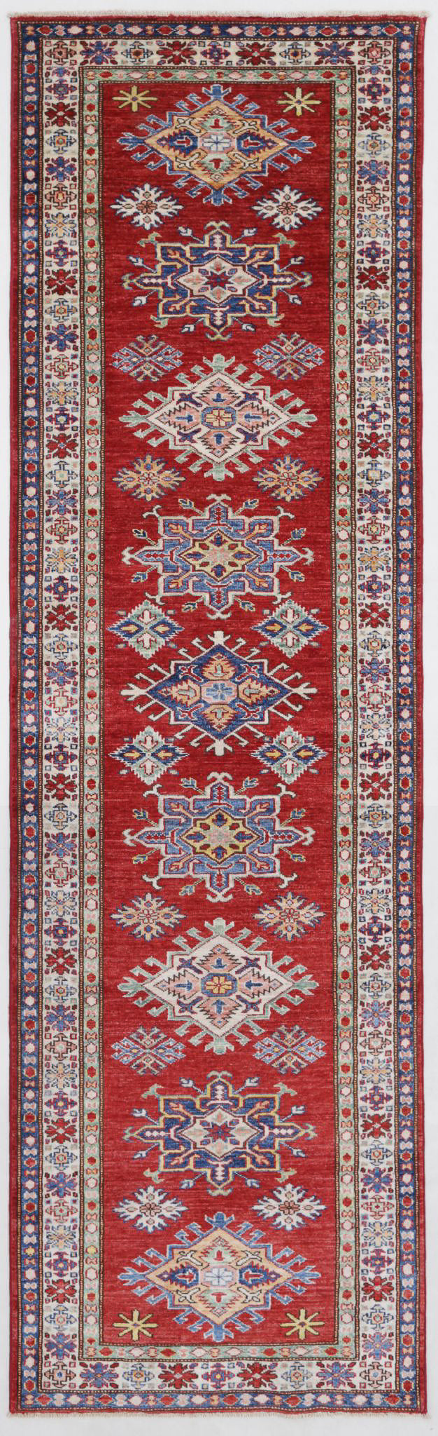 Hand Knotted Royal Kazak Wool Rug 2' 8" x 9' 6" - No. AT39781