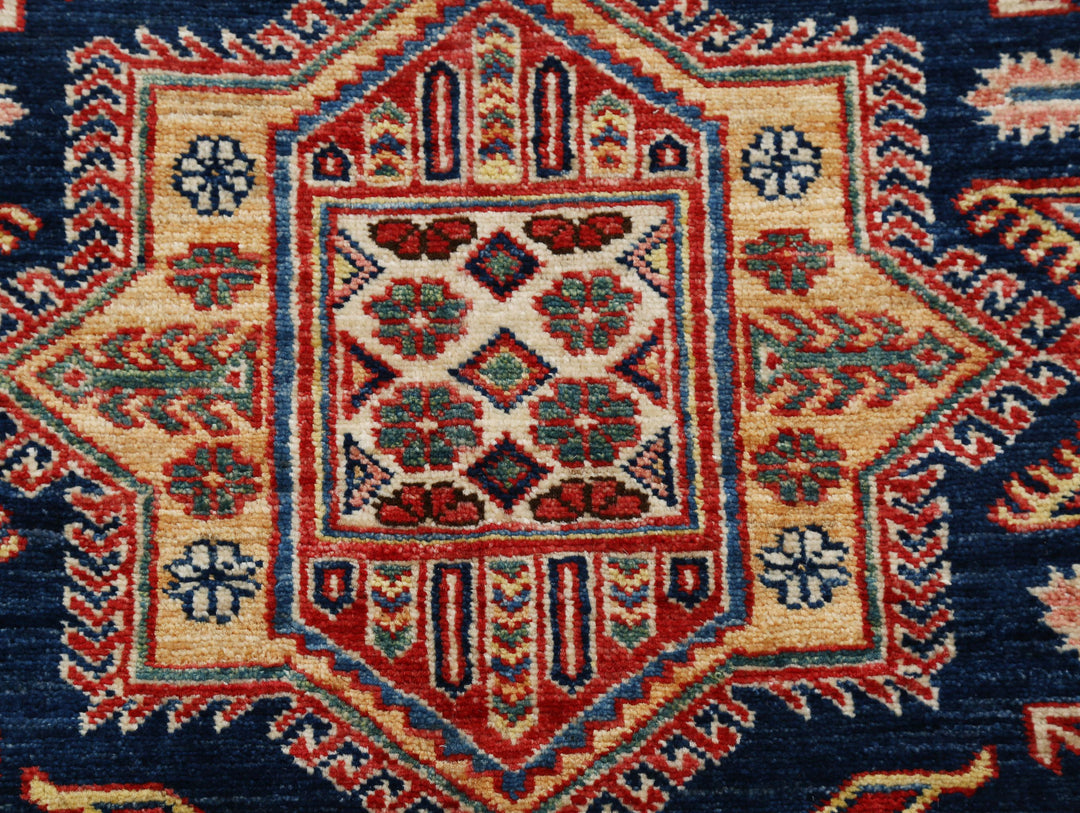 Hand Knotted Royal Kazak Wool Rug 3' 11" x 5' 9" - No. AT72253