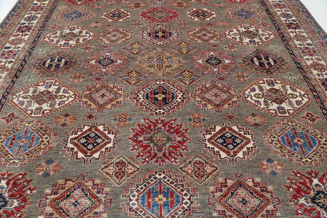 Hand Knotted Royal Kazak Wool Rug 9' 10" x 13' 5" - No. AT41251