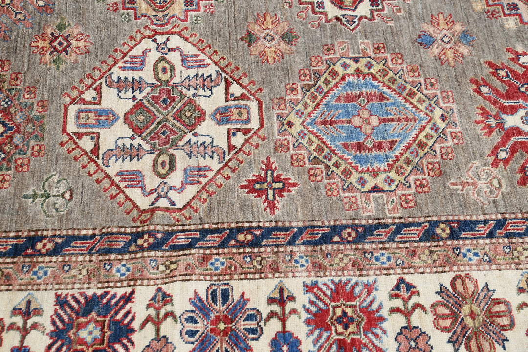 Hand Knotted Royal Kazak Wool Rug 9' 10" x 13' 5" - No. AT41251
