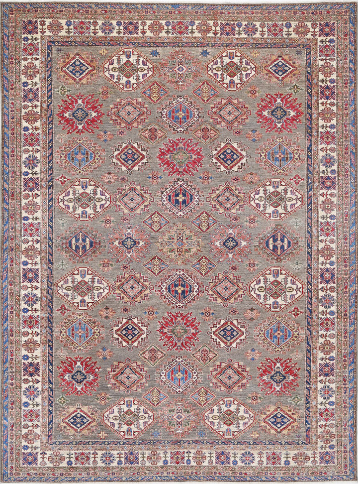 Hand Knotted Royal Kazak Wool Rug 9' 10" x 13' 5" - No. AT41251