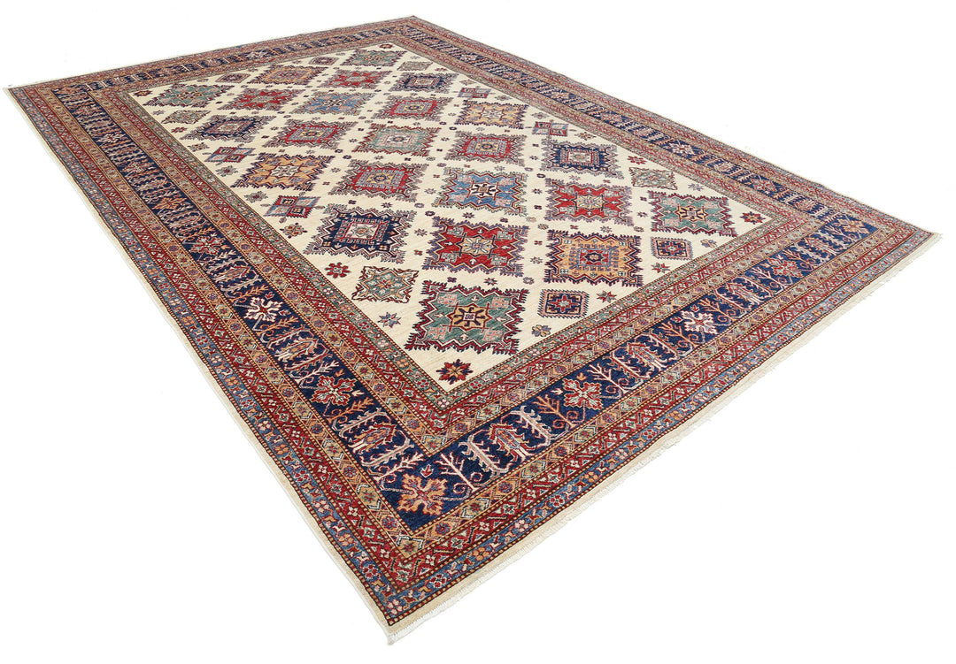 Hand Knotted Royal Kazak Wool Rug 8' 9" x 11' 11" - No. AT73198
